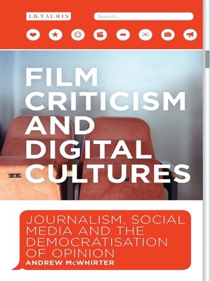 cover image of Film Criticism and Digital Cultures
